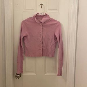 brandy melville purple button up